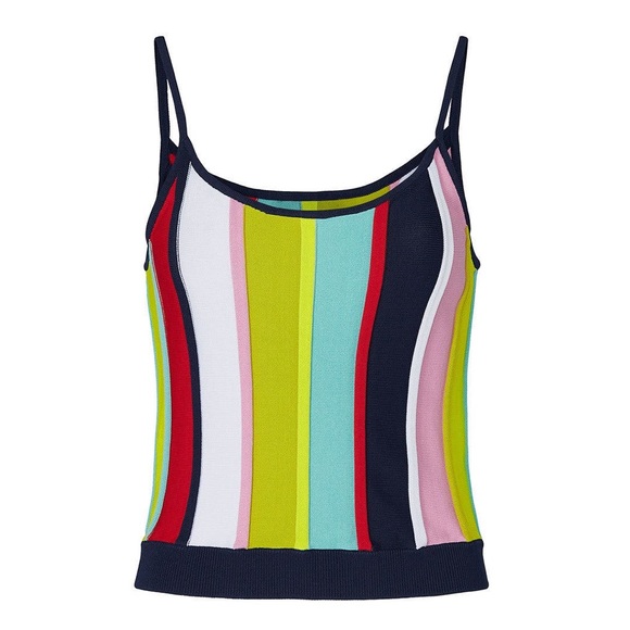 J. Crew Tops - J.Crew Multicolored Knit Crop Top size XS